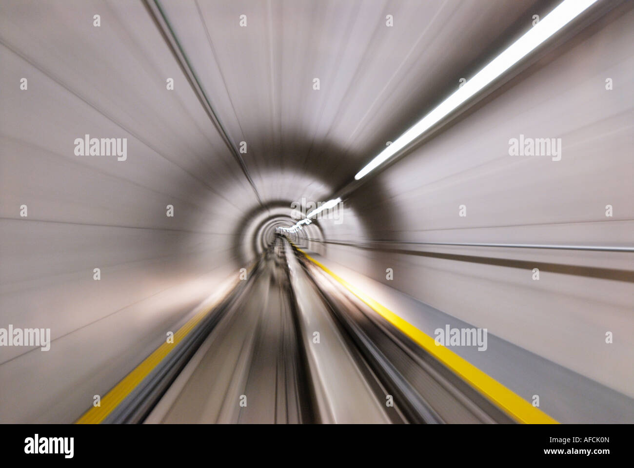 Les bornes de raccordement du métro, l'Aéroport International de Zurich, Suisse Banque D'Images
