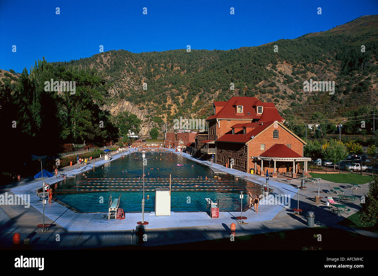 Glen piscine thermale, Glenwood Springs, Colorado USA Banque D'Images