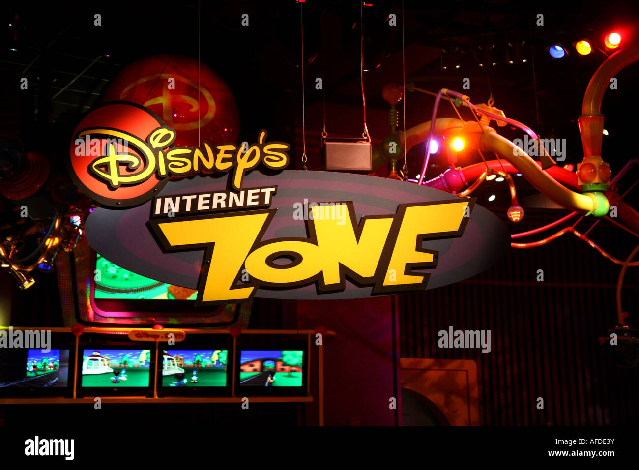 Epcot Center Walt Disney World Orlando Floride zone internet Banque D'Images