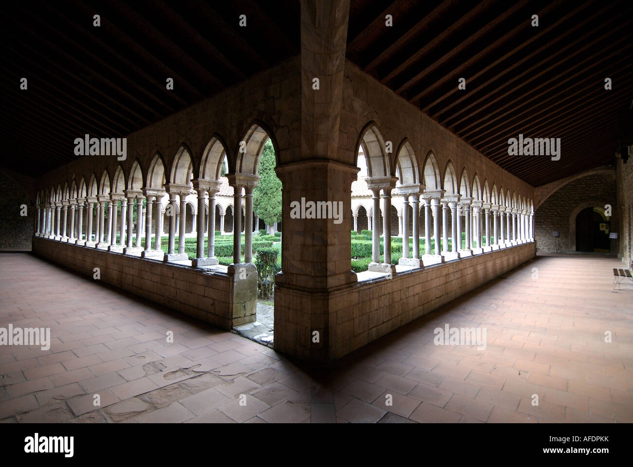 Abbaye Sainte Marie d'Arles sur Tech Banque D'Images