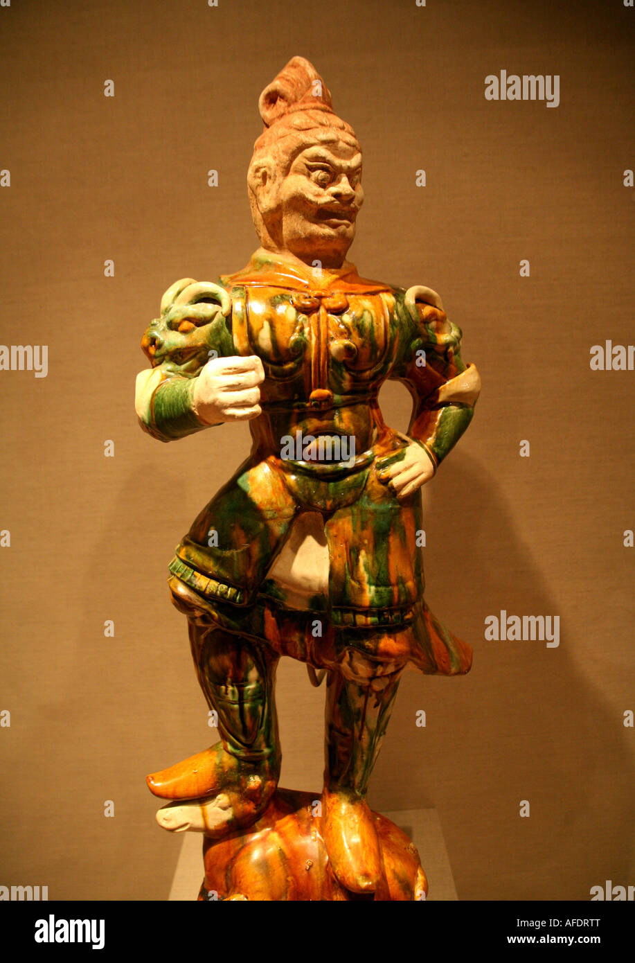 Epcot Center Walt Disney World Orlando Floride exposition d'art chinois soldat en céramique Banque D'Images