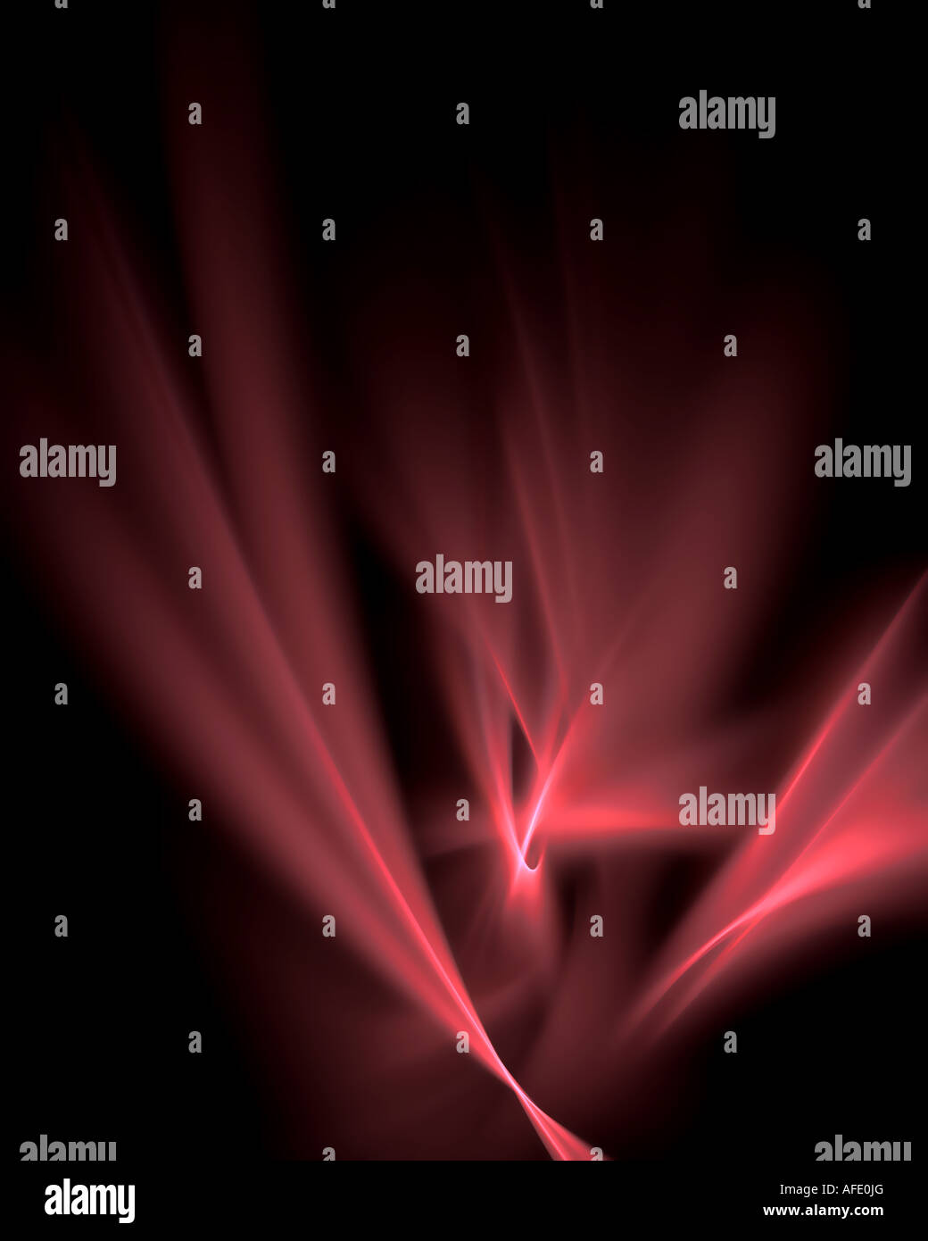 Résumé de l'image fractale de la flamme d'éclairage sur une recherche qui ressemble à la nuit sombre Banque D'Images