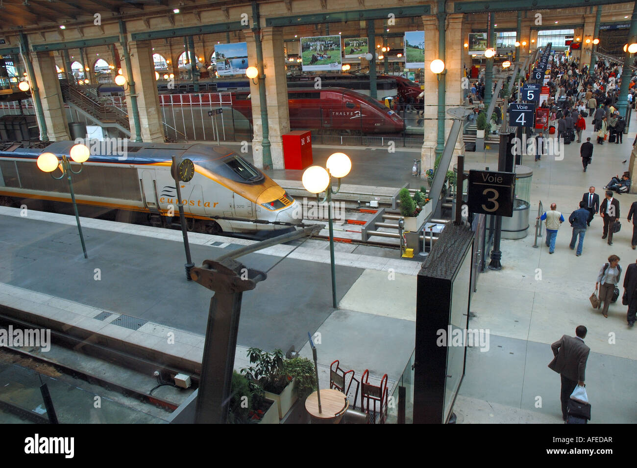 La gare du Nord, Paris, France Banque D'Images