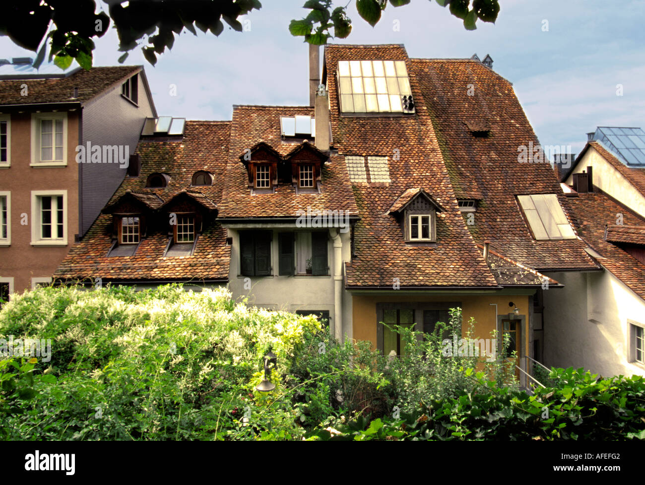 Ville de Thoune Berner Oberland - Suisse - Détails Banque D'Images