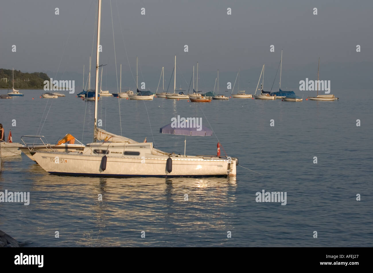 Hagnau Lac de Constance (Bodensee) Bade-wurtemberg Allemagne Juillet 2004 Banque D'Images