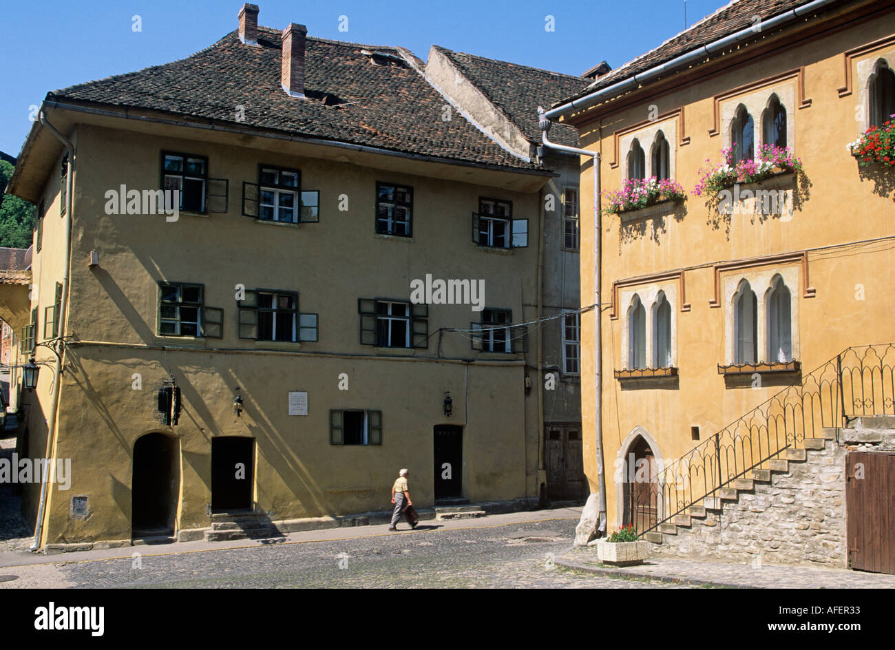 Lieu de naissance de Vlad Tepes Roumanie Sighisoara Banque D'Images