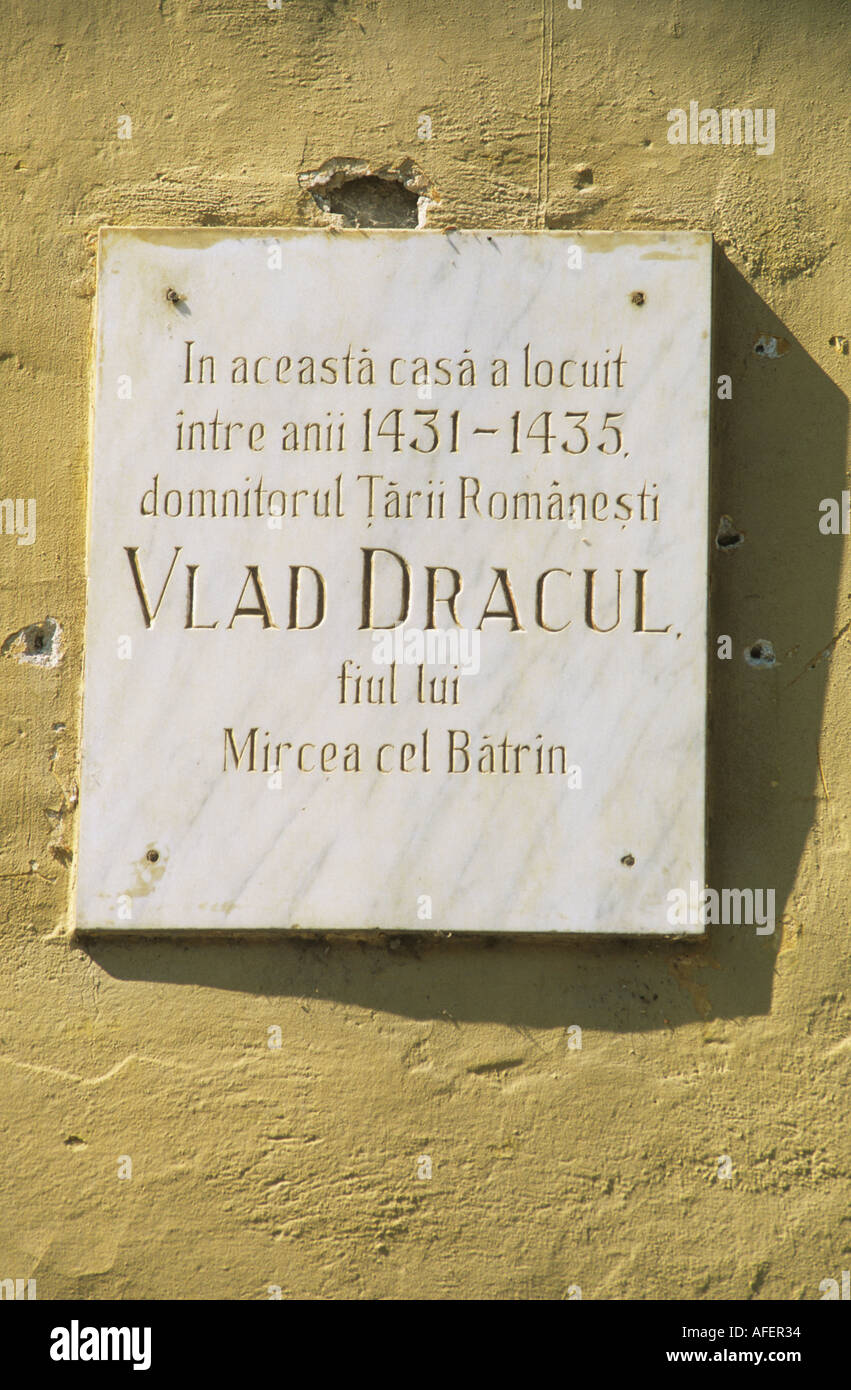 Lieu de naissance de Vlad Tepes Roumanie Sighisoara Banque D'Images