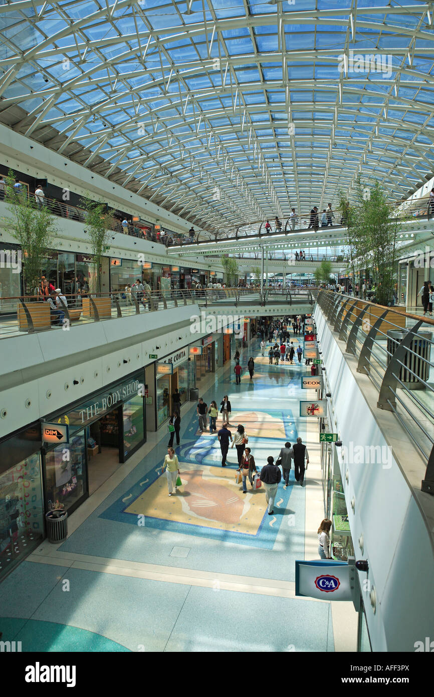 Parque das Nações, Lisbonne, centre commercial Vasco da Gama Banque D'Images