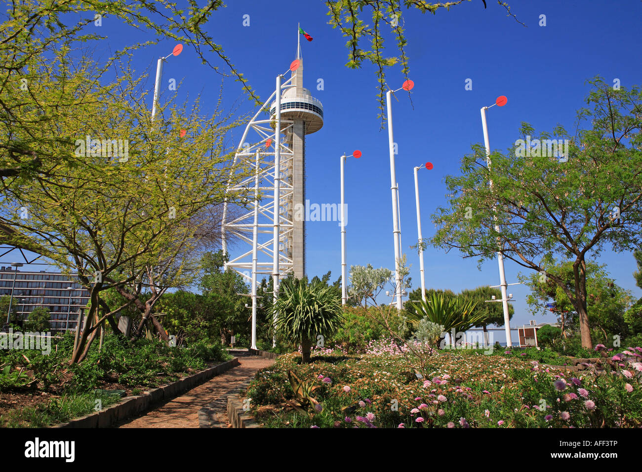 Parque das Nações, Lisbonne, Torre Vasco Da Gama Banque D'Images