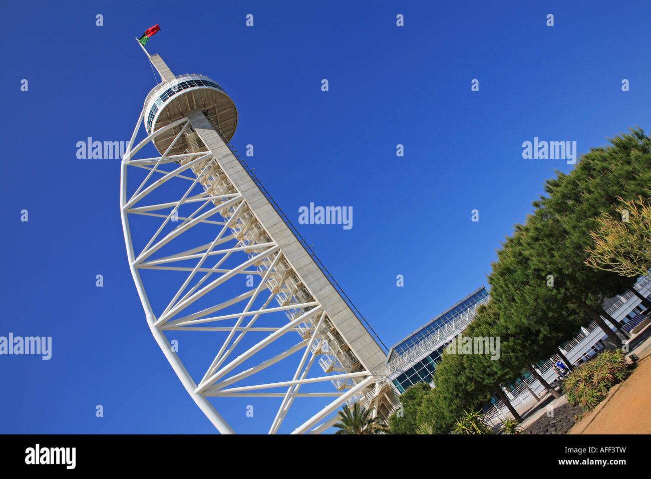 Parque das Nações, Lisbonne, Torre Vasco Da Gama Banque D'Images