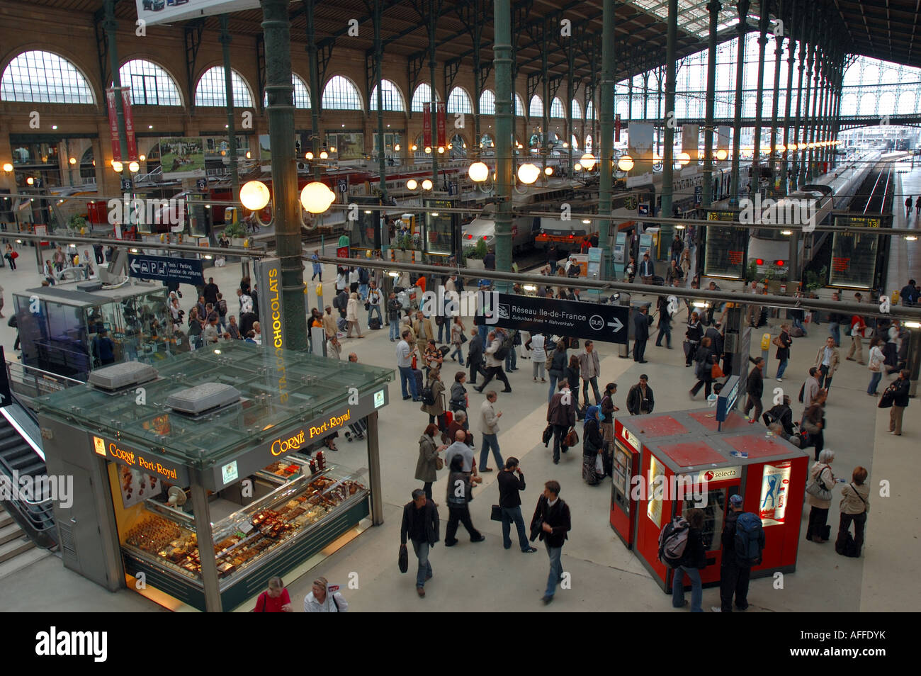La gare du Nord, Paris, France Banque D'Images