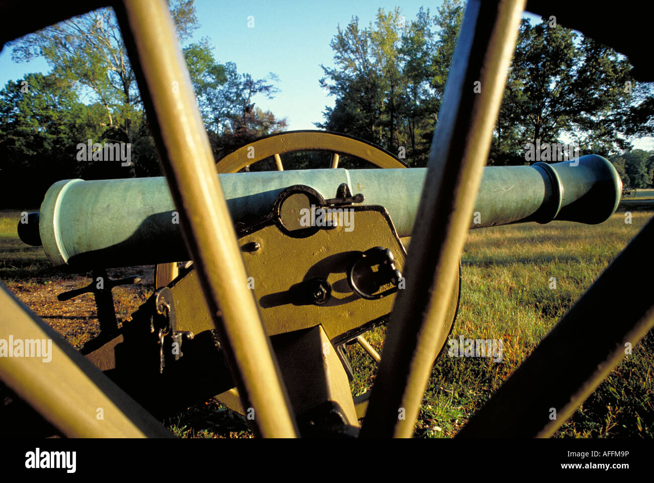 Elk217 2146 Virginia Shiloh NMP Ruggle batterie de canons Banque D'Images