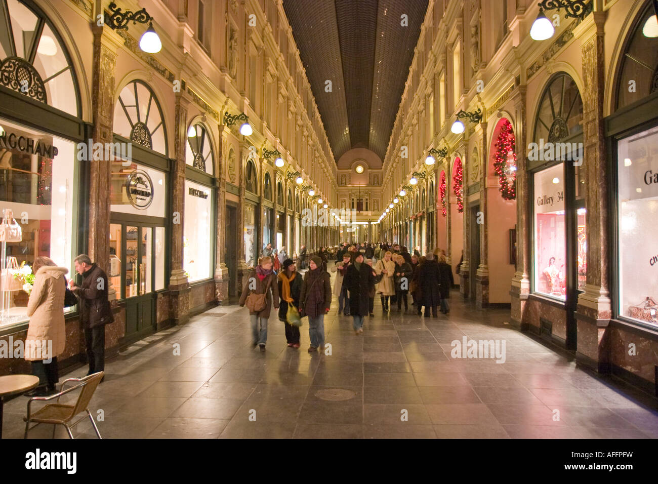 Galeries St-hubert Bruxelles Belgique Banque D'Images