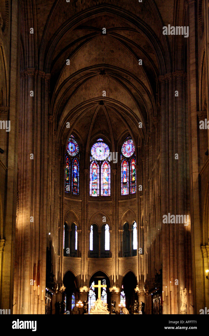 Vitrail Notre Dame Banque D'Images