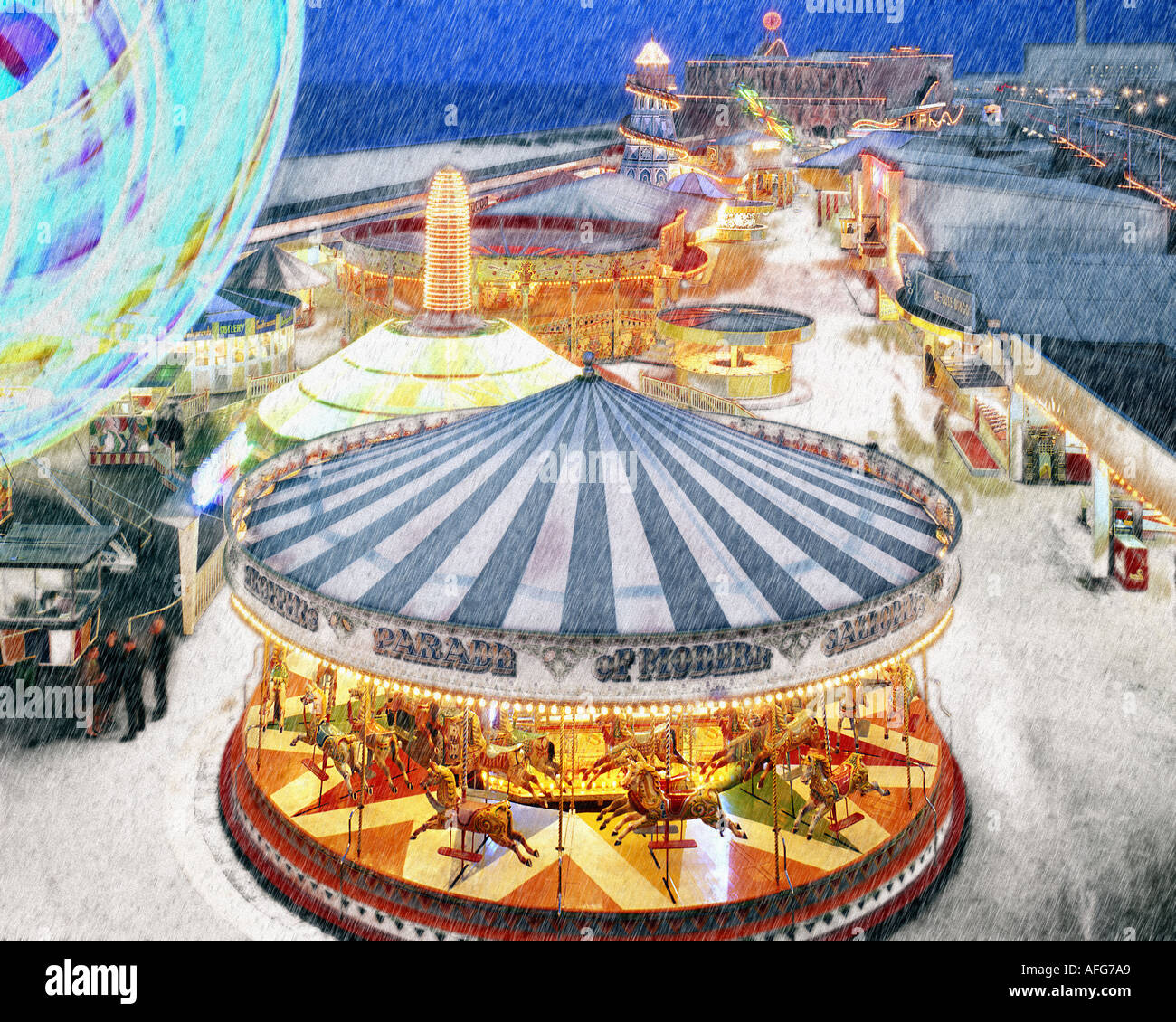 Go - NORFOLK : Parc de Great Yarmouth Banque D'Images