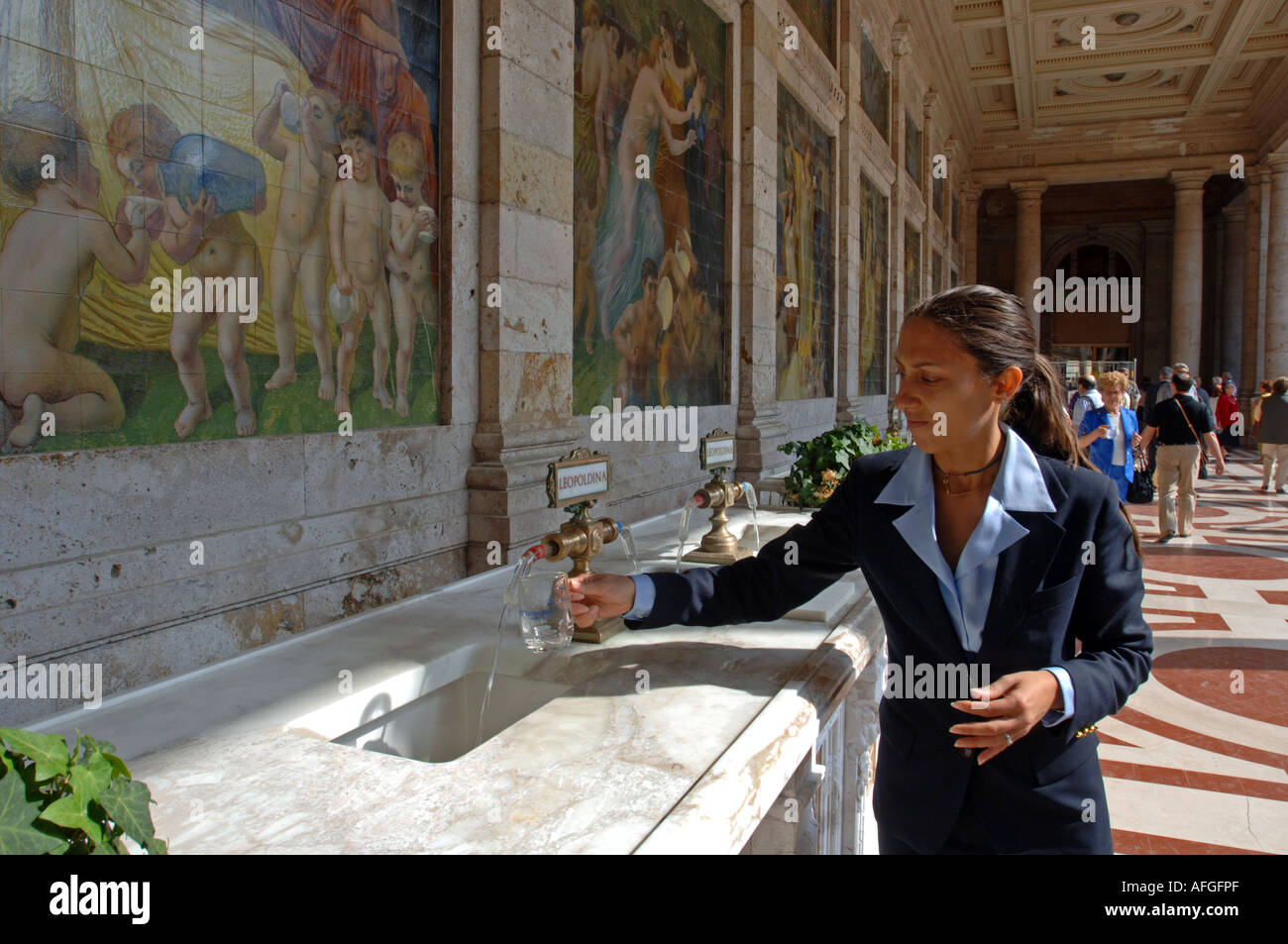 Station thermale de Montecatini Terme, Toscane, Italie Banque D'Images