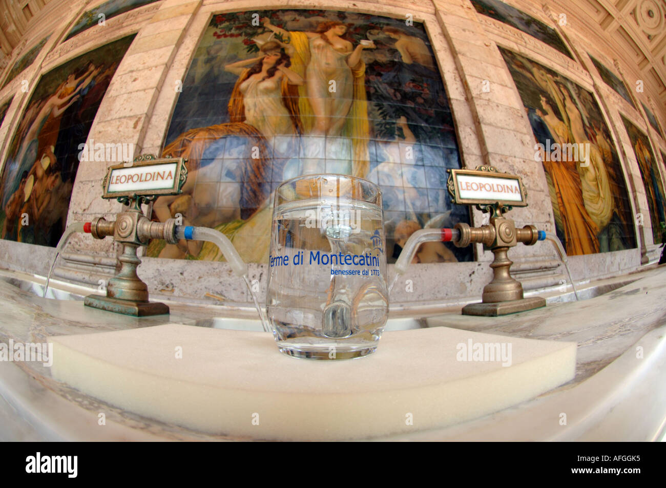 Station thermale de Montecatini Terme, Toscane, Italie Banque D'Images
