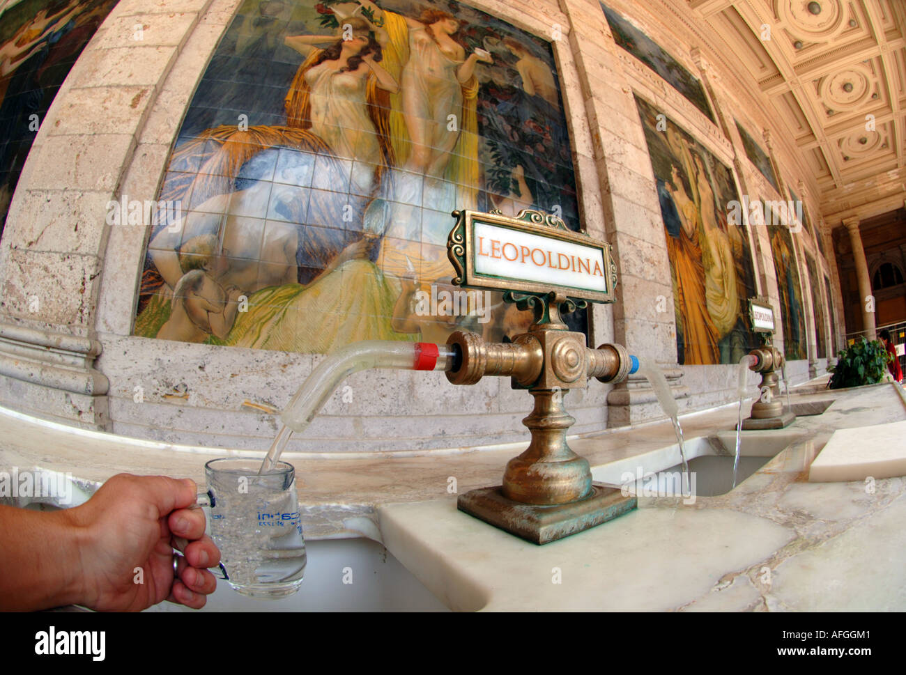 Station thermale de Montecatini Terme, Toscane, Italie Banque D'Images