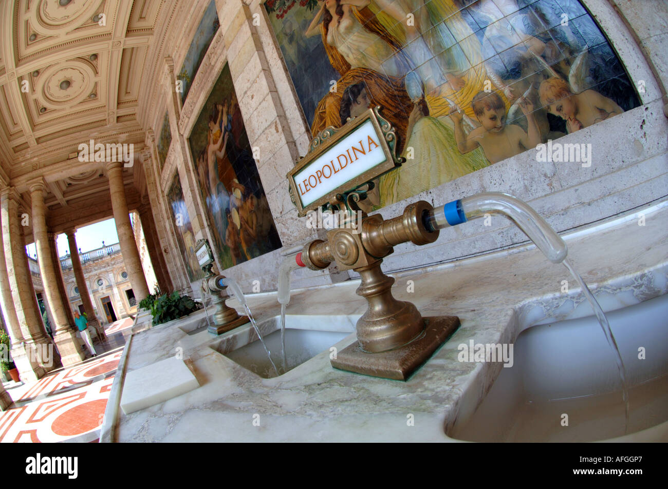 Station thermale de Montecatini Terme, Toscane, Italie Banque D'Images