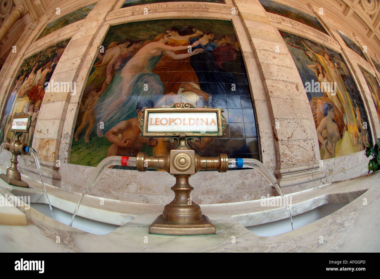 Station thermale de Montecatini Terme, Toscane, Italie Banque D'Images