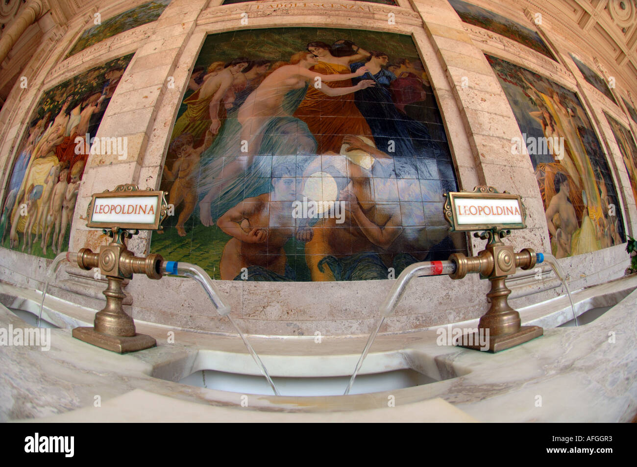 Station thermale de Montecatini Terme, Toscane, Italie Banque D'Images