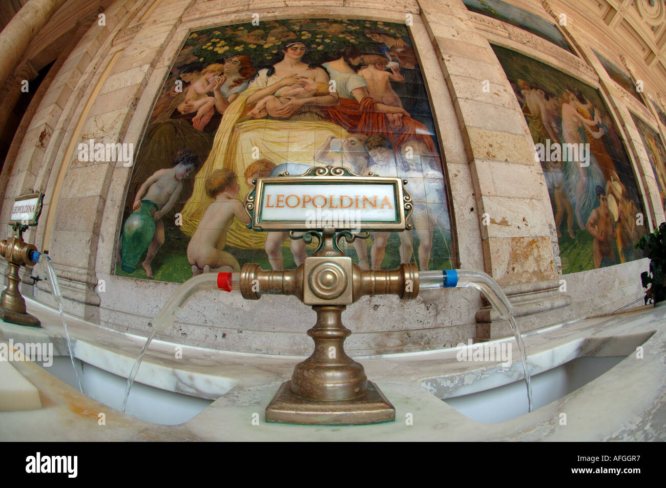 Station thermale de Montecatini Terme, Toscane, Italie Banque D'Images