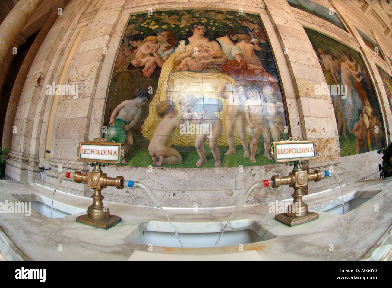 Station thermale de Montecatini Terme, Toscane, Italie Banque D'Images