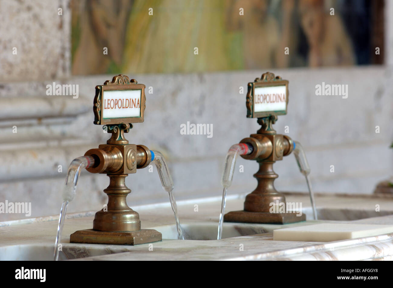 Station thermale de Montecatini Terme, Toscane, Italie Banque D'Images