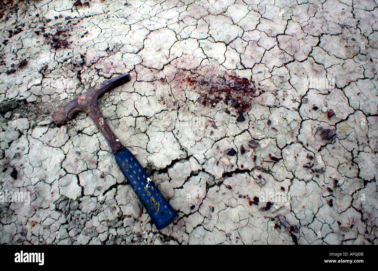 L'érosion et rock hammer Banque D'Images