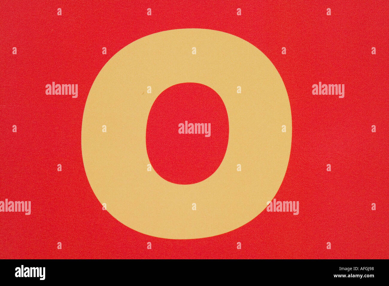 la lettre o Banque D'Images