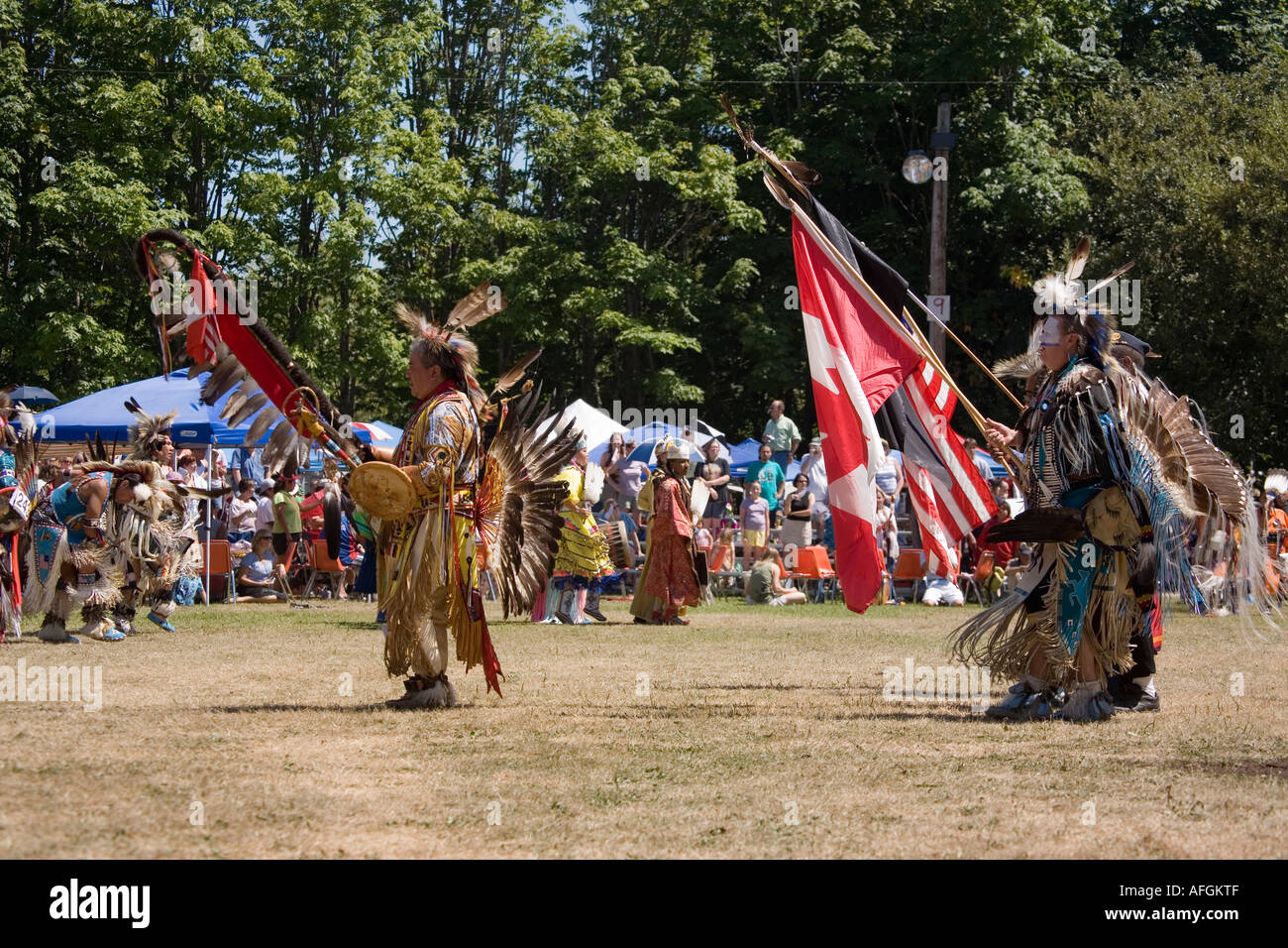 Native American Indian powwow Seattle Washington Banque D'Images