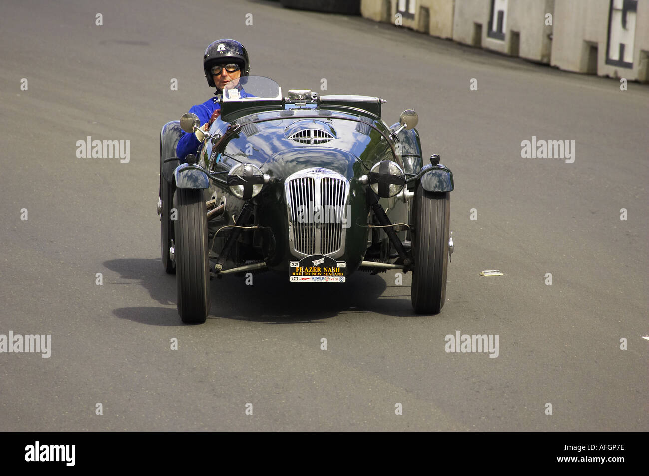 Fraser Nash Le Mans Replica 1950 Classic Street Racing Dunedin ile sud Nouvelle Zelande Banque D'Images