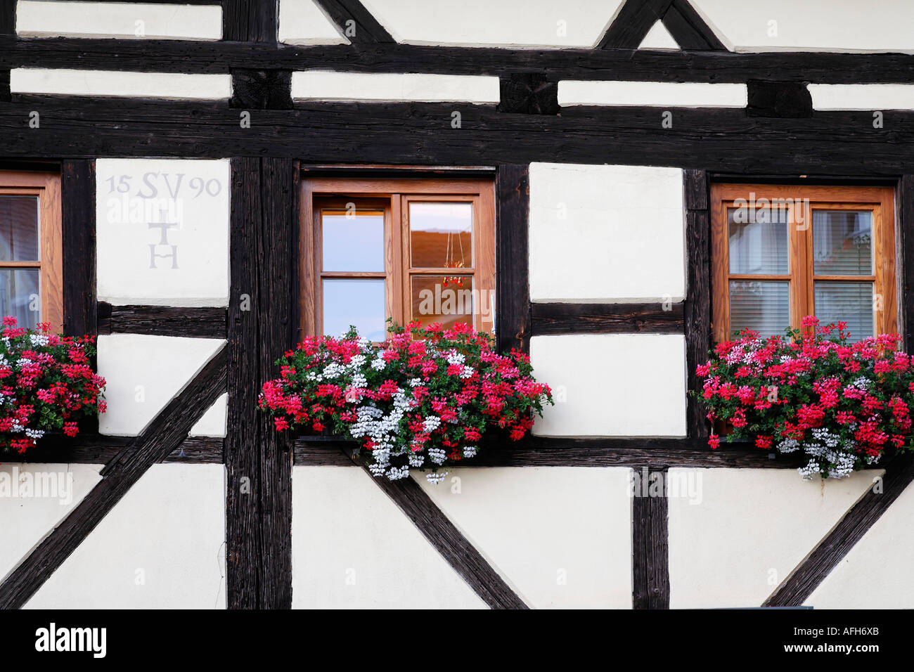 Vieille maison en Allemagne Bavière Haut-palatinat Berching Banque D'Images