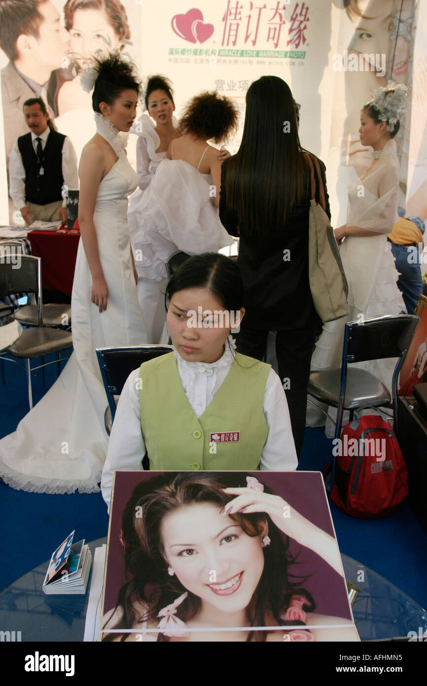 La vente de photos de mariage Banque D'Images