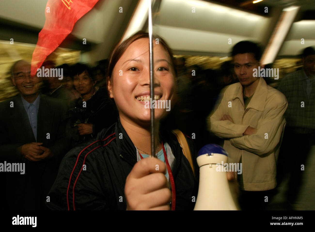 Un guide touristique Banque D'Images
