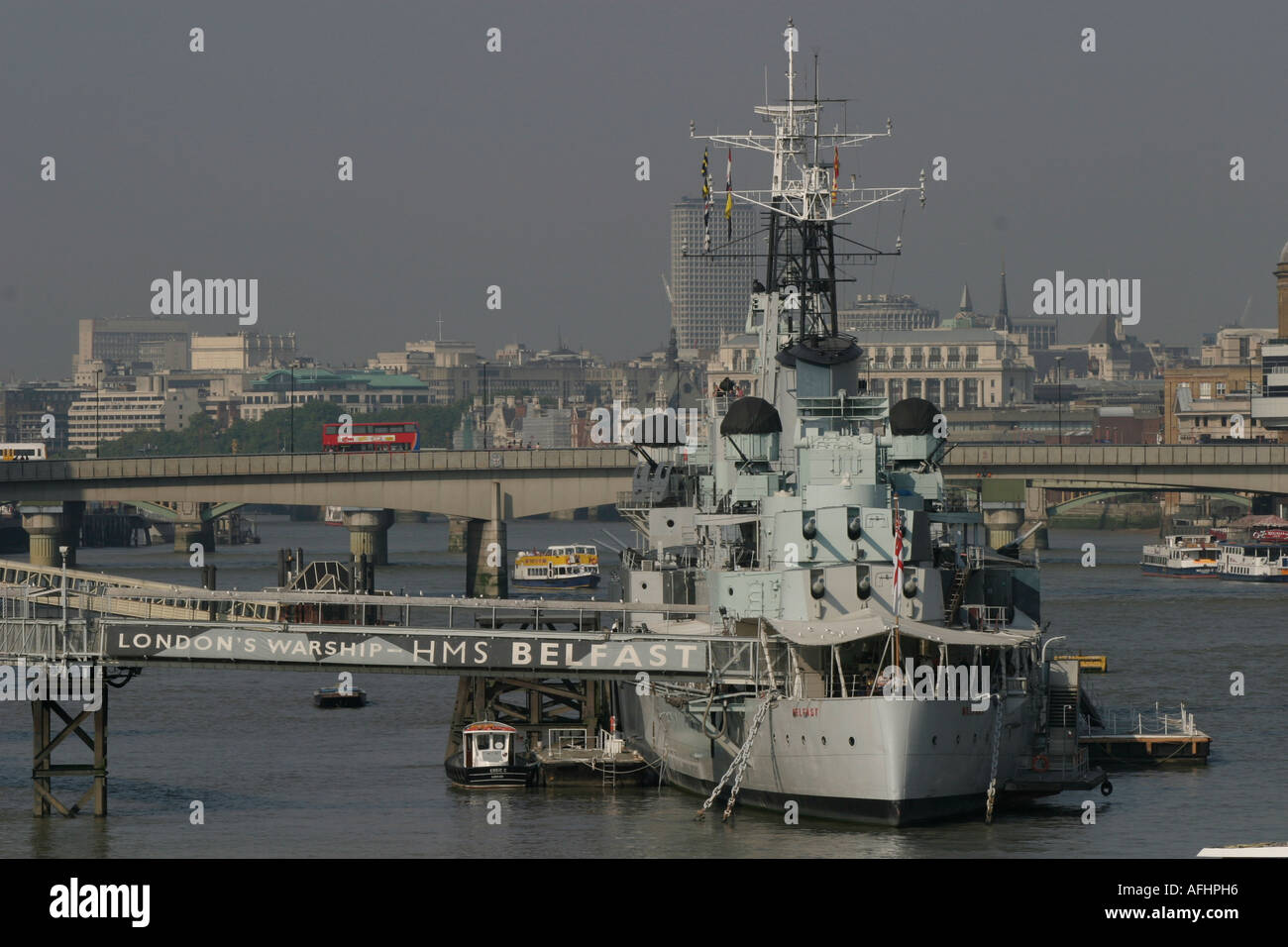 HMS Belfast Banque D'Images