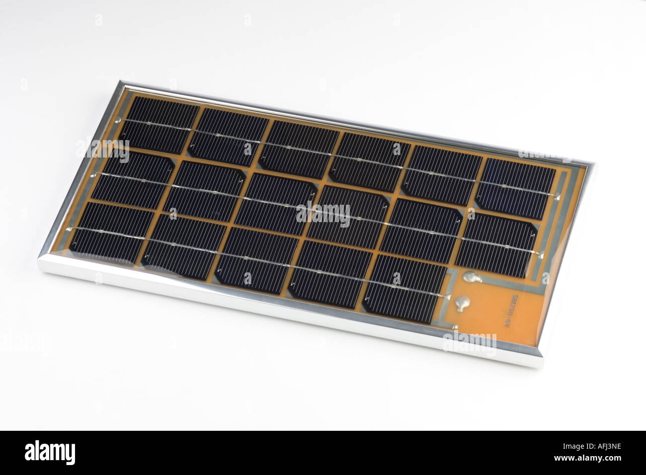 Un panneau solaire photovoltaïque pour produire de l'électricité. La sortie 6 V à 0,75 ampères Banque D'Images