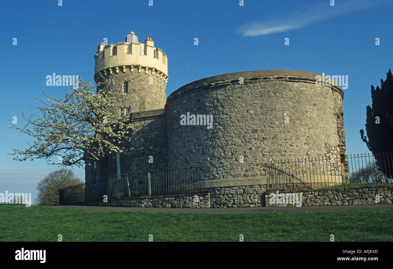 L'Observatoire Les Downs Clifton Bristol Angleterre Banque D'Images