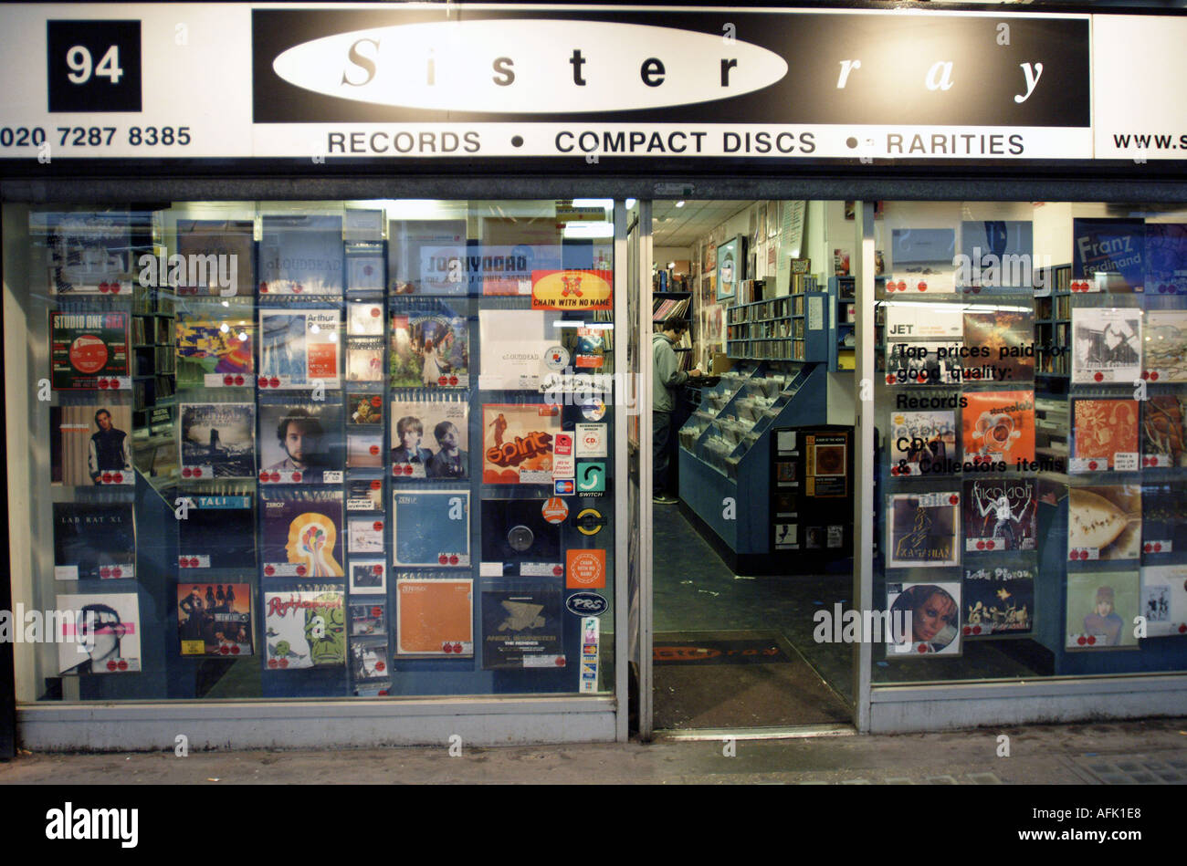 Sœur Ray un magasin de musique Londres Royaume-Uni Banque D'Images