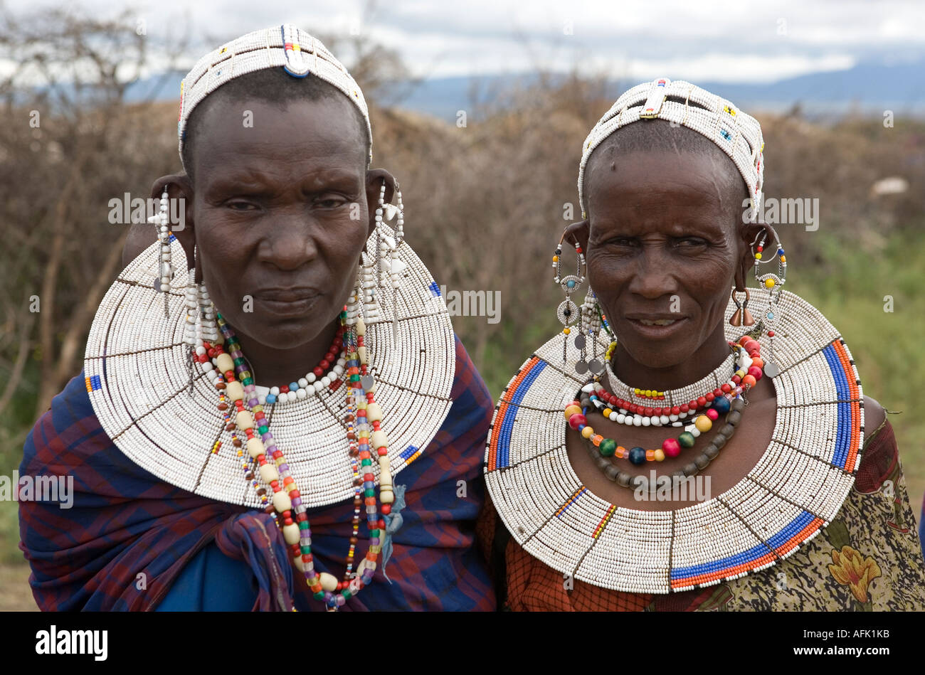 Femme Masai dans la forêt la Ngorongoro Conservation Area Banque D'Images