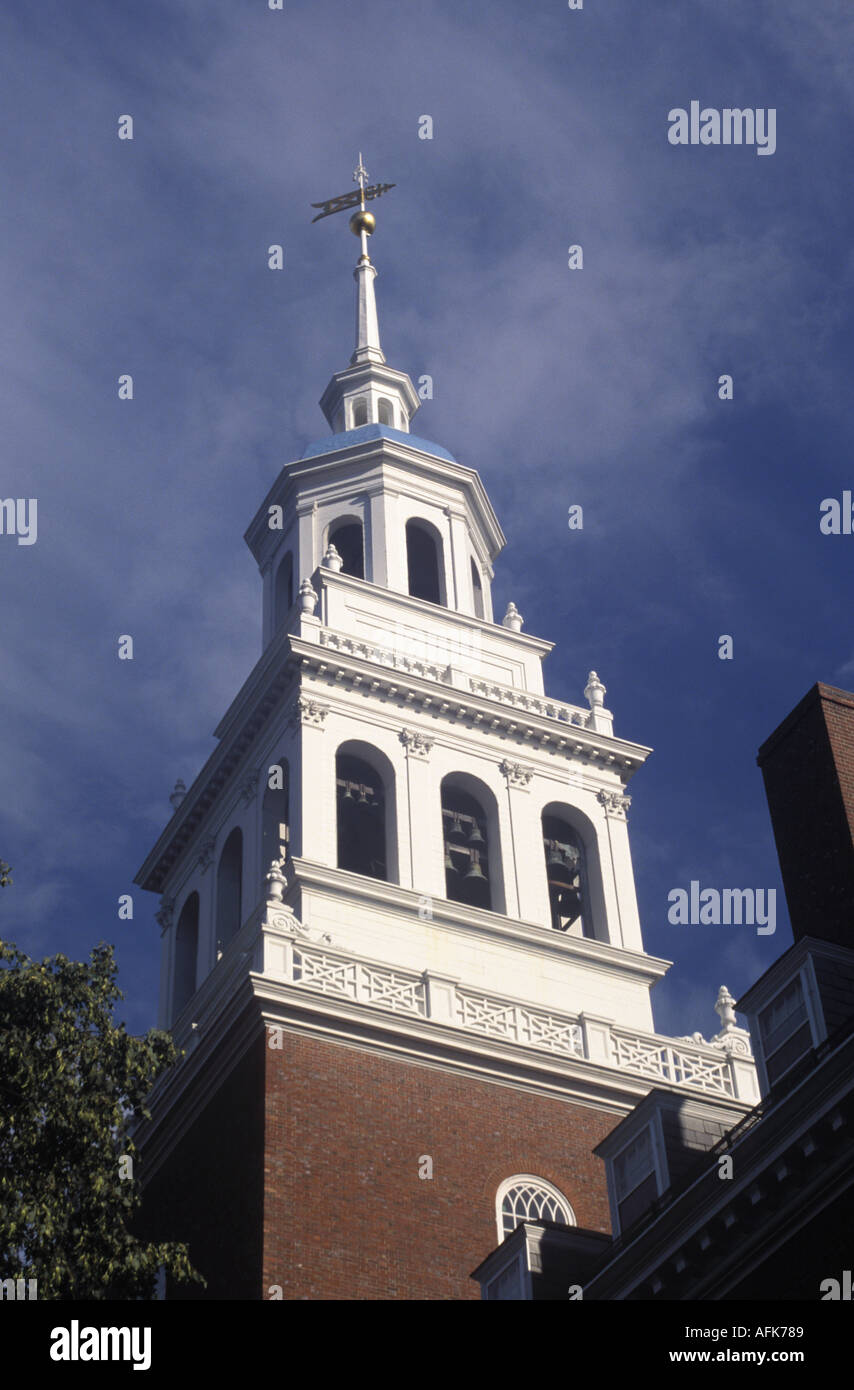 L'un des nombreux clochers à l'Université de Harvard à Cambridge, Massachusetts Banque D'Images