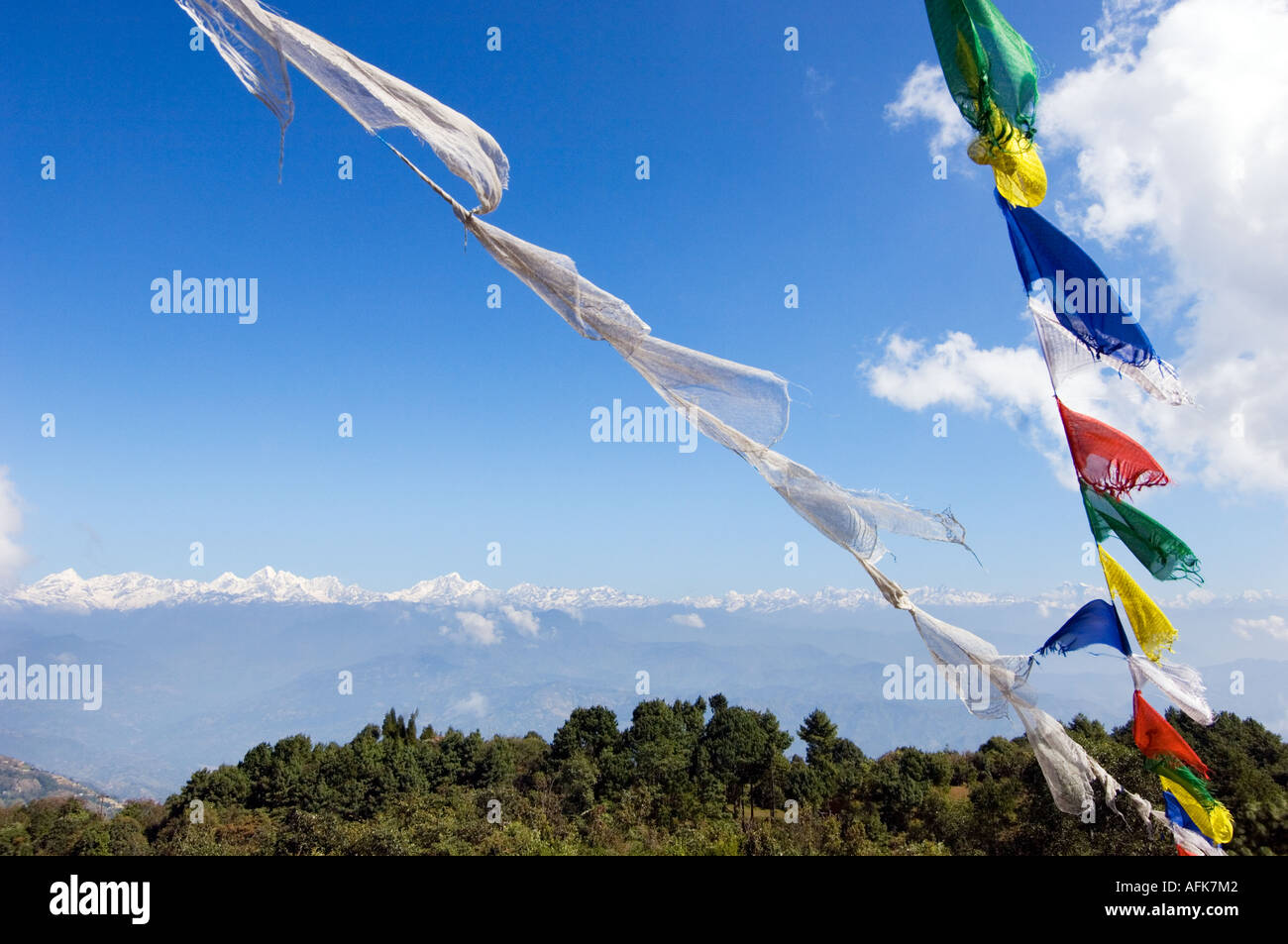 Montagnes de l'Himalaya Himalaya NAGARKOT de collines vallée de Katmandou vale dale glen Népal Katmandou Asie dell gamme anapurna Banque D'Images
