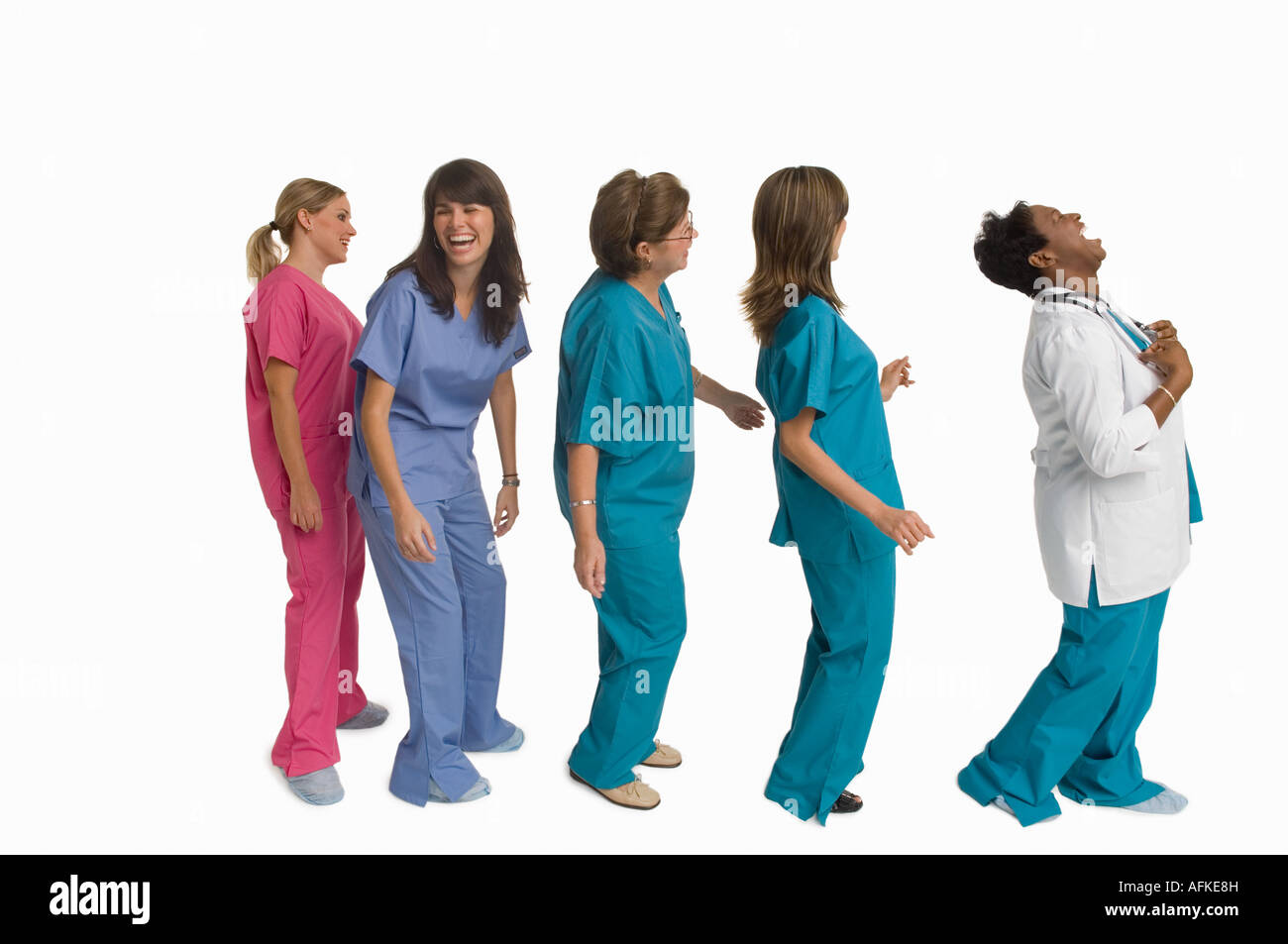 Portrait de groupe de médecins et d'infirmières Banque D'Images