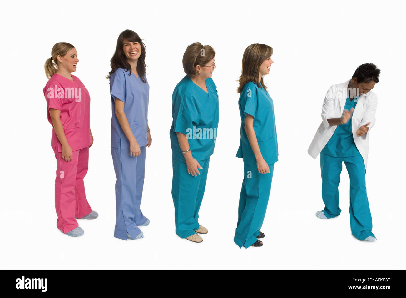 Portrait de groupe de médecins et d'infirmières Banque D'Images