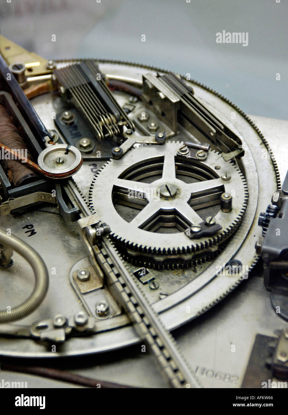 Ancien Commutateur Telephonique Electromecanique Close Up Photo Stock Alamy
