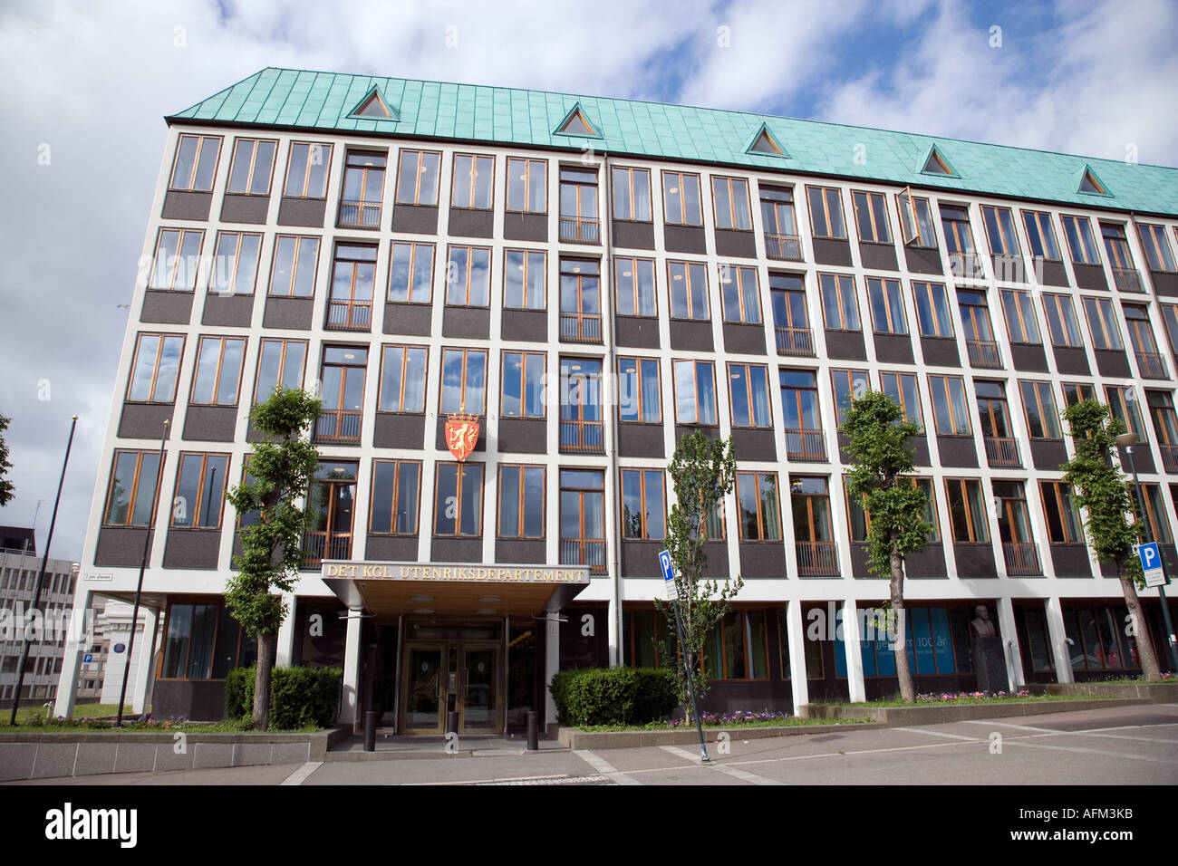 Ministère des affaires étrangères à Oslo. Banque D'Images