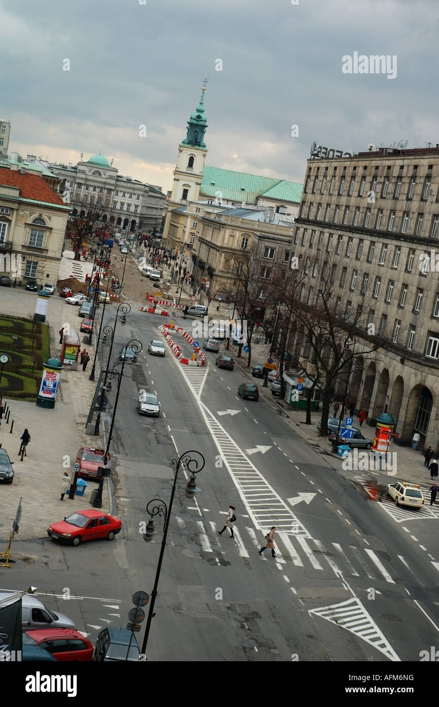 Nowy Swiat, résidentiel, Rue du Nouveau Monde, à Varsovie, Pologne, Polonais, Polska, PL, l'Europe, l'UNION EUROPÉENNE Banque D'Images