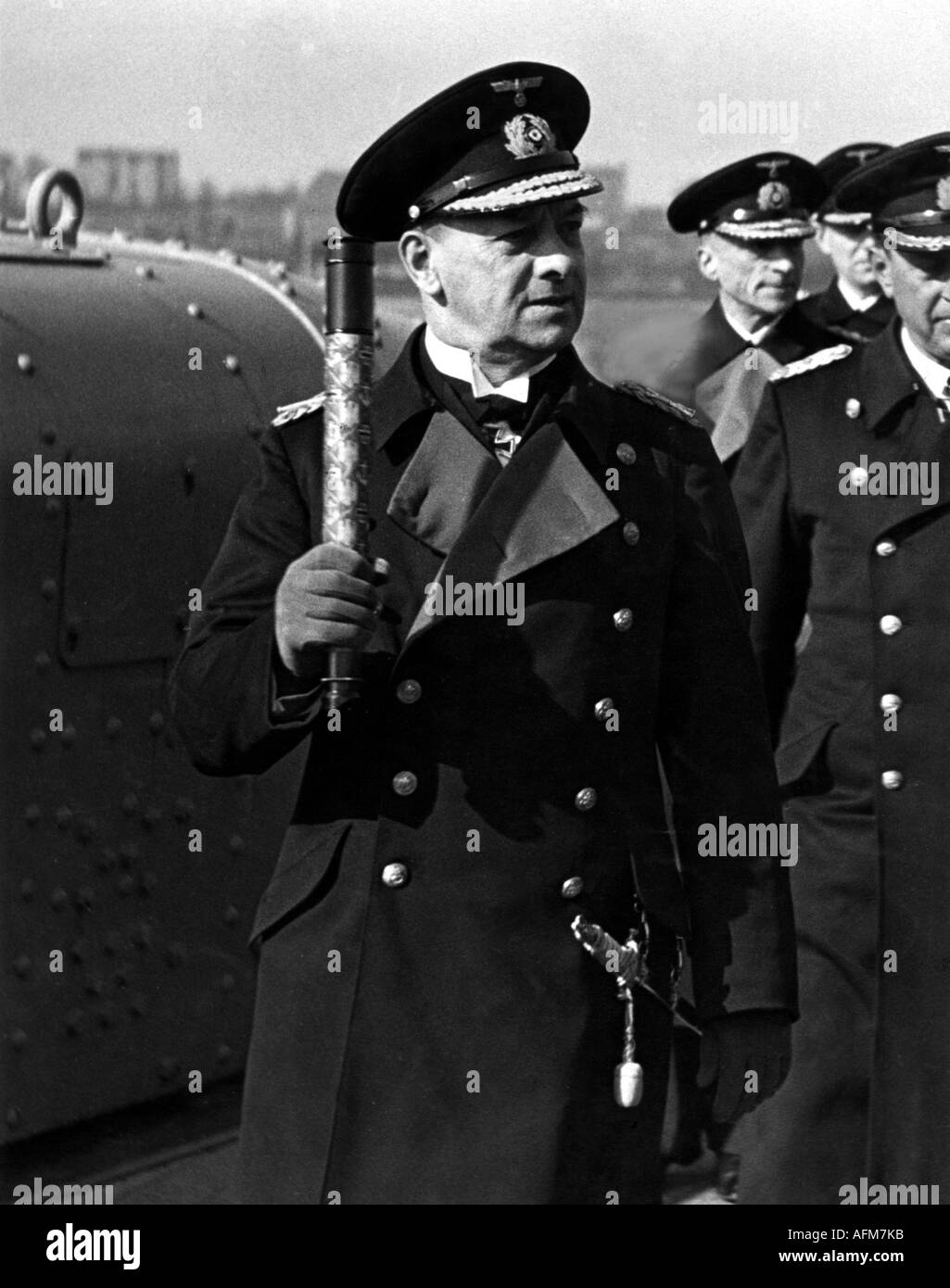 Raeder, Erich, 24.4.1876 - 6. 11.1960, amiral allemand, commandant en chef de la marine allemande 1.6.1935 - 30.1.1943, demi-longueur, vers 1940, Banque D'Images