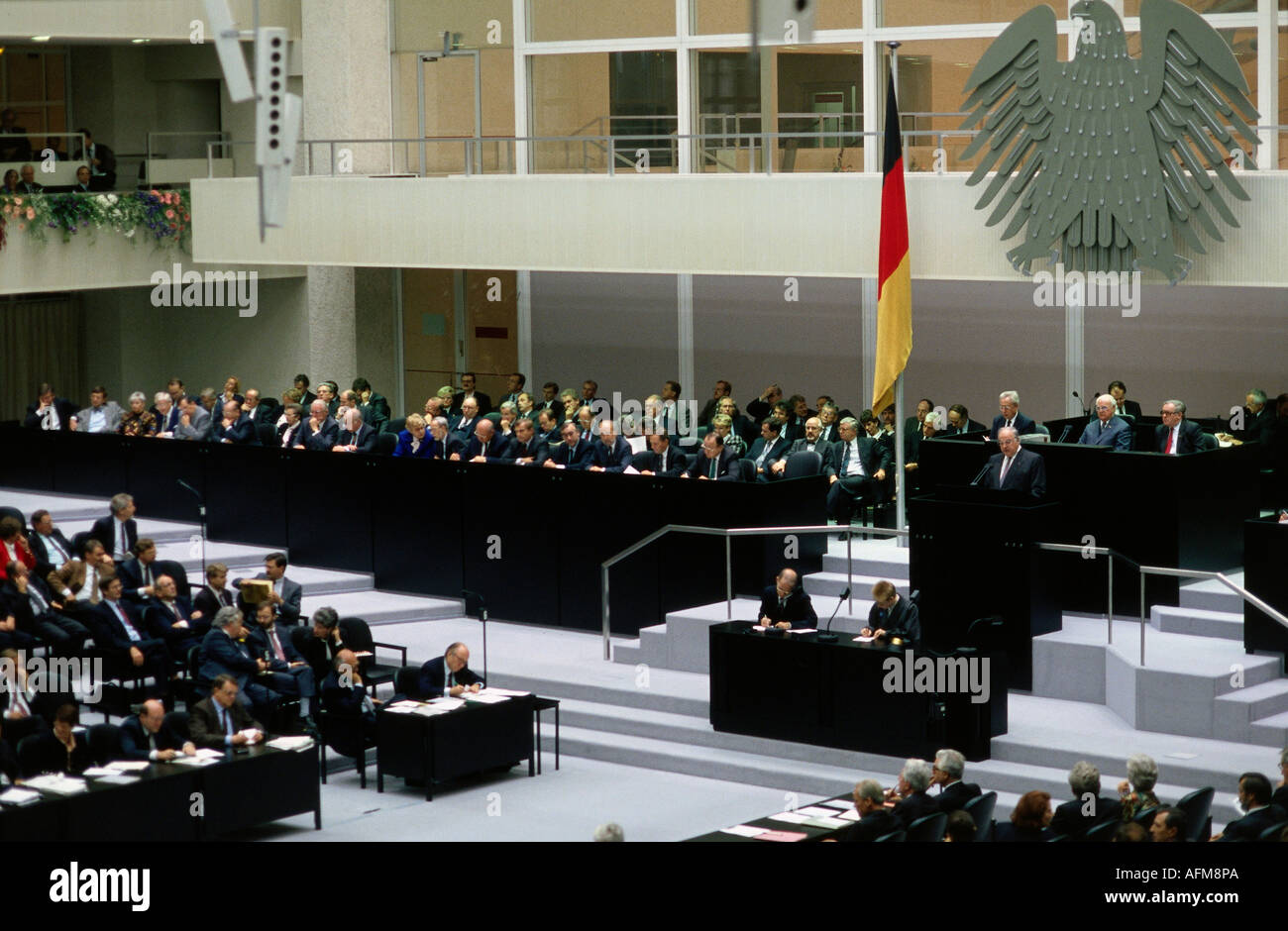 Géographie / travle, Allemagne, premier congrès après l'unification allemande, Chambre basse du Parlement allemand, Berlin, 4.10.1990, Banque D'Images