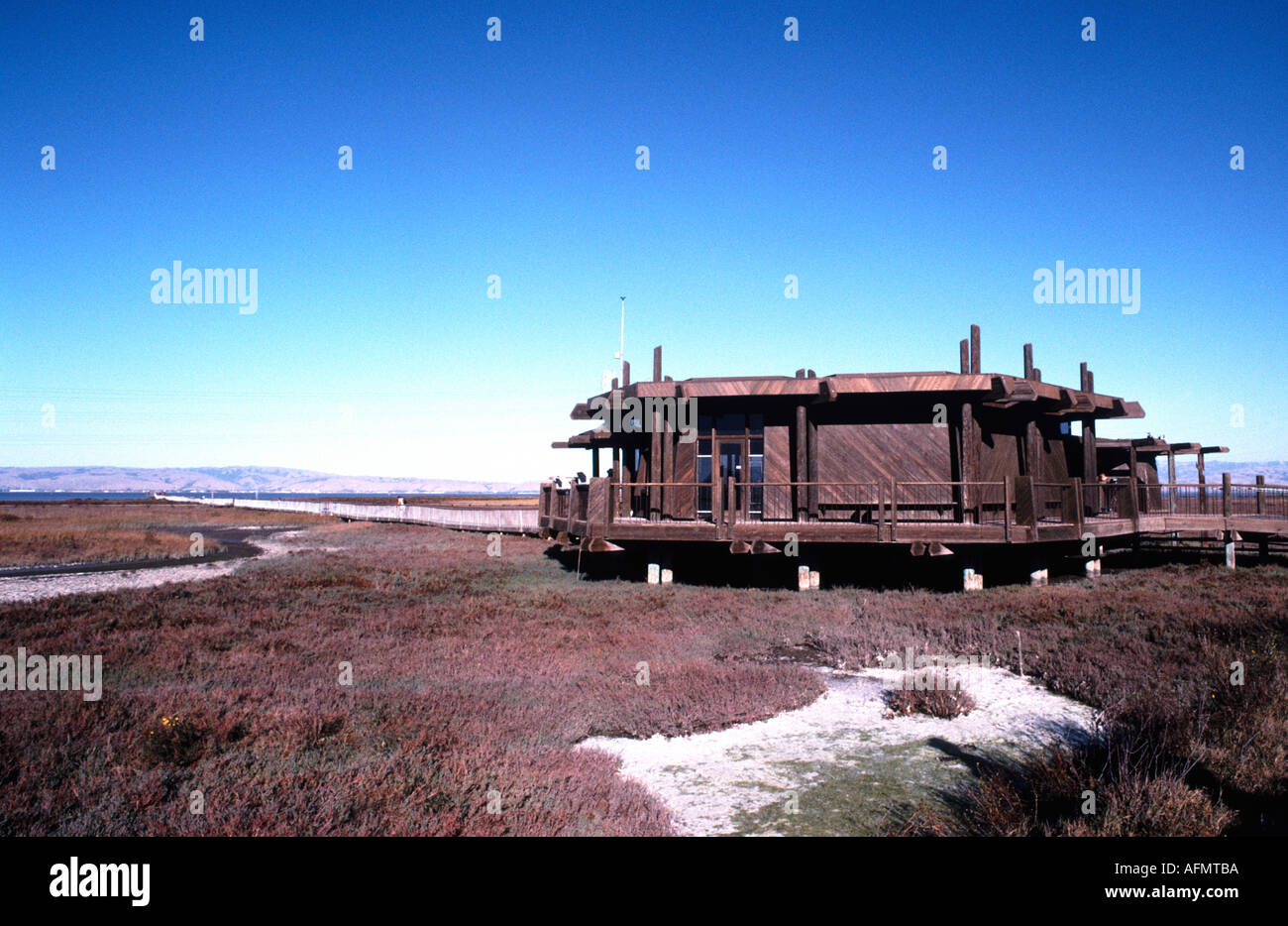 24476d'un centre d'interprétation de Lucy Evans Baylands s Palo Alto le long de la réserve naturelle de la baie de San Francisco, Palo Alto California US Banque D'Images